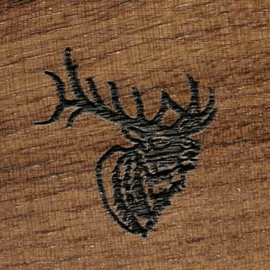 Gunstock Engraving Elk Head