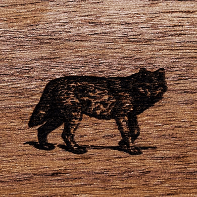 Gunstock Engraving Wolf