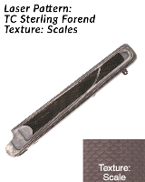 Laser Pattern: TC Sterling Forend - Texture: Scale