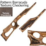 Laser Pattern: Barracuda Ribbon - Texture: Checkering